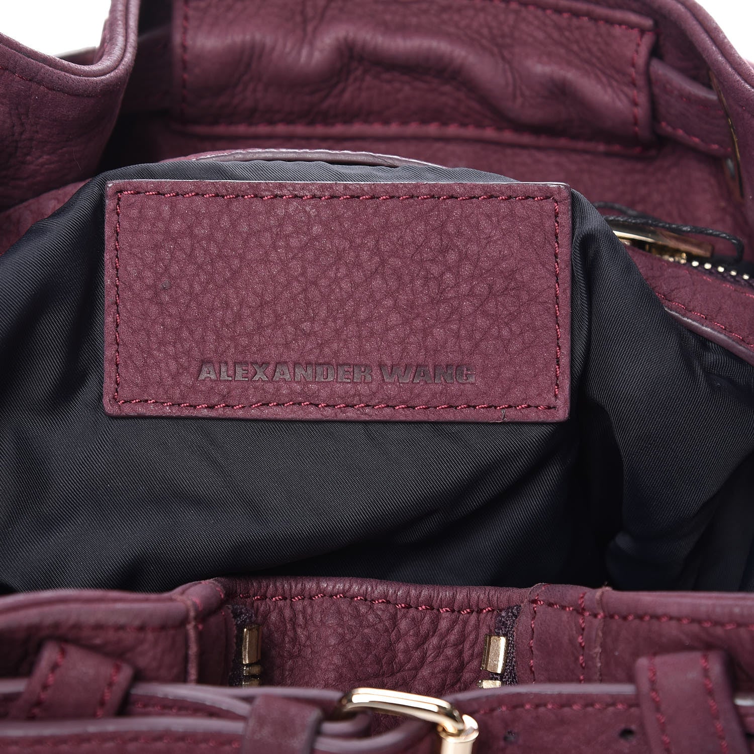 Alexander Wang Nubuck Marti Backpack Bag Burgundy 7 of 12