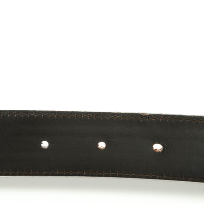 Gucci Monogram Interlocking G Belt 90 36 Dark Brown 4 of 5