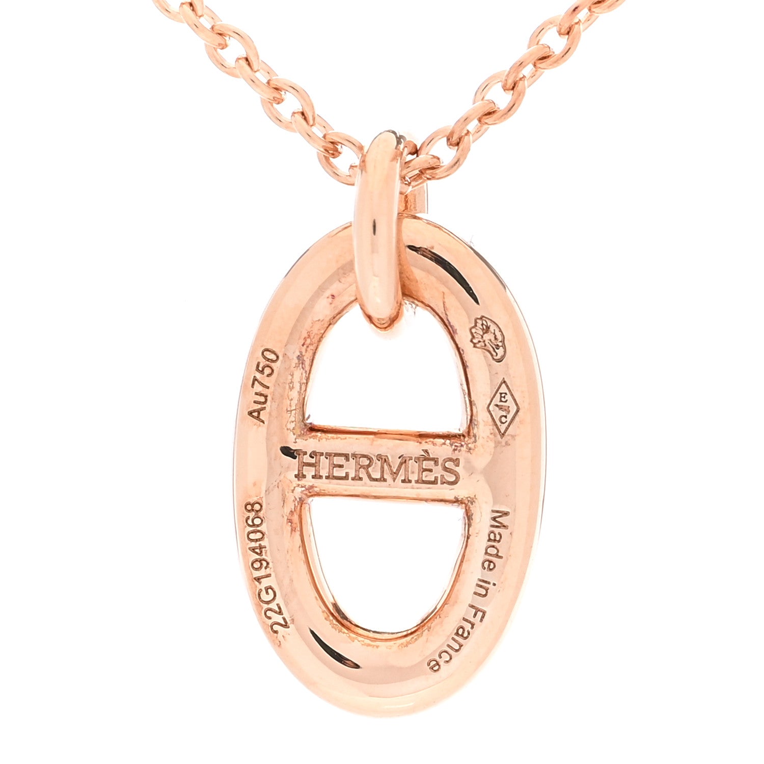 Hermes 18K Rose Gold PM Farandole Pendant Necklace 3 of 4