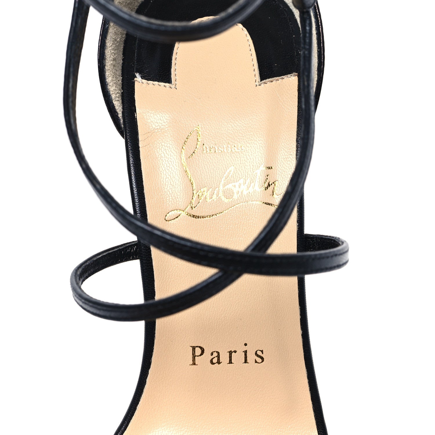 Christian Louboutin Kid Choca 100 Sandals 36.5 Black 7 of 7
