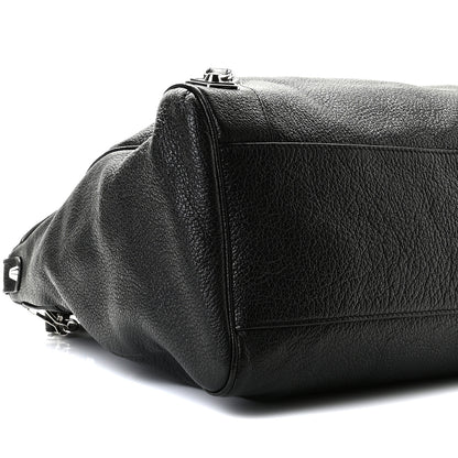 Balenciaga Chevre Silver Metallic Edge Hardware Velo Black 8 of 11