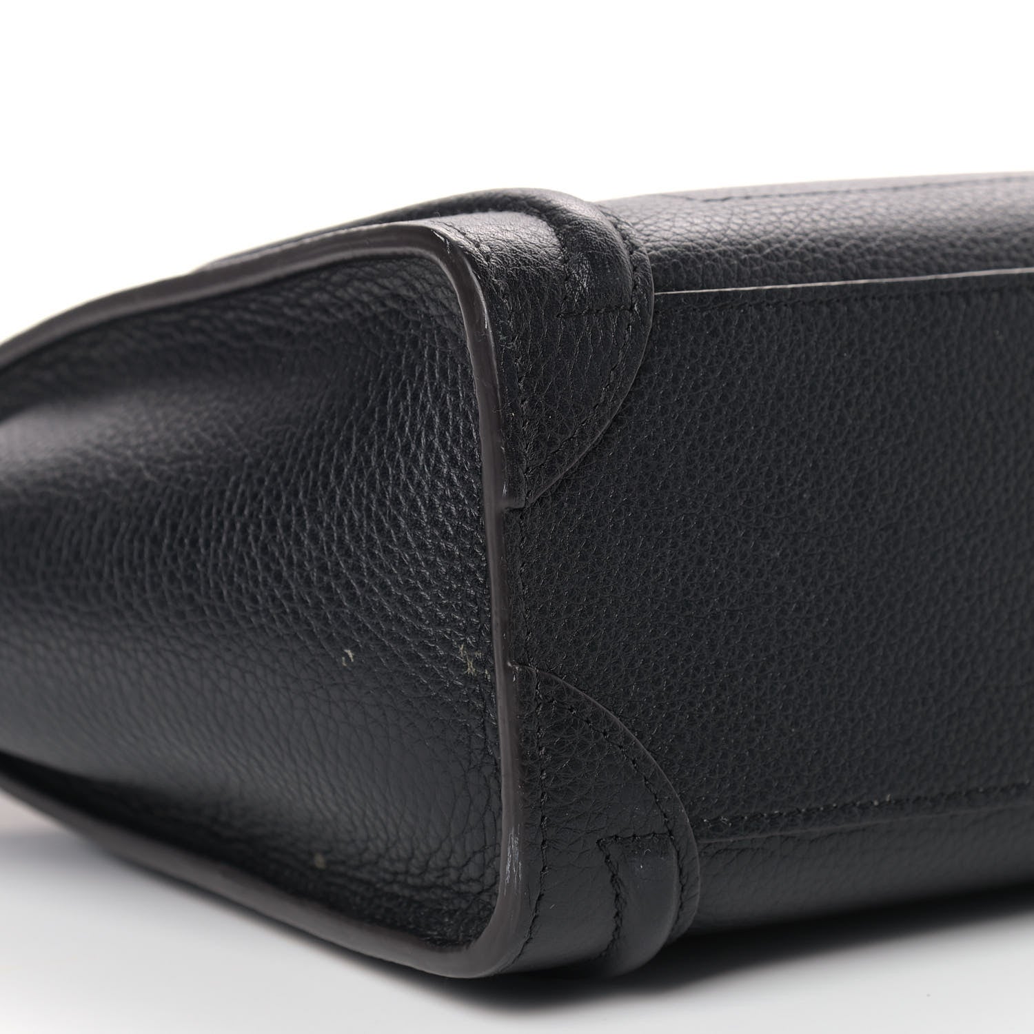 Celine Drummed Calfskin Nano Luggage Black 11 of 12