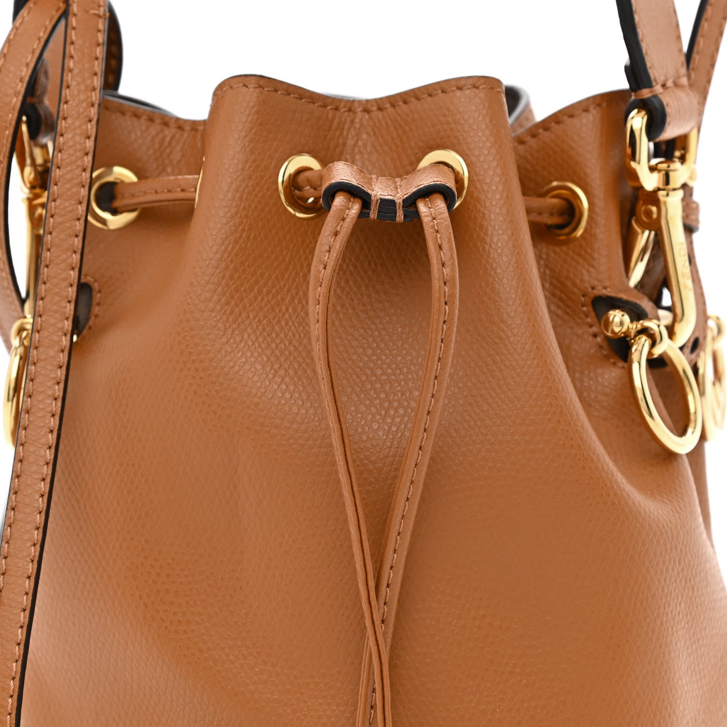 Fendi Vitello Cruise F is Fendi Mini Mon Tresor Bucket Bag Nocciola 8 of 11
