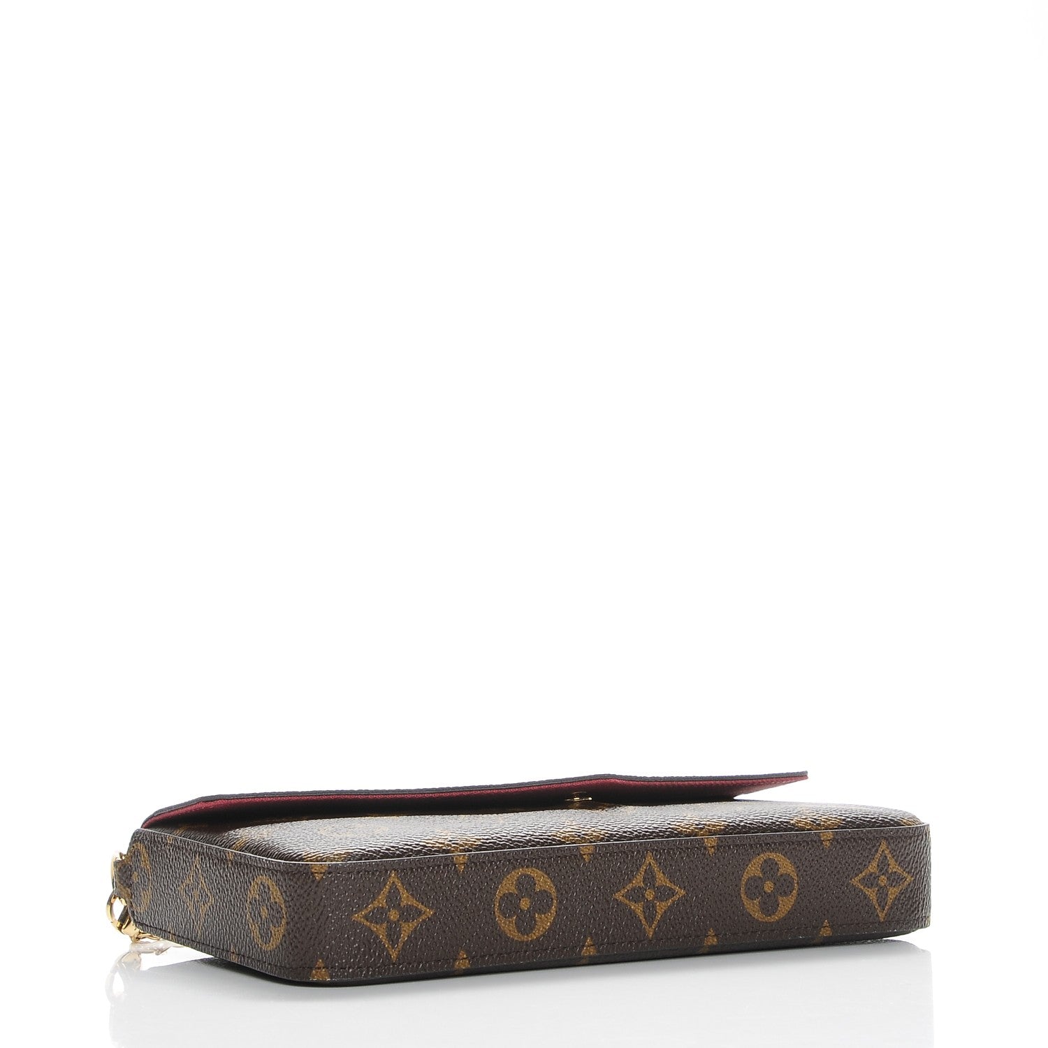 Louis Vuitton Monogram Pochette Felicie Chain Wallet Fuchsia 9 of 14