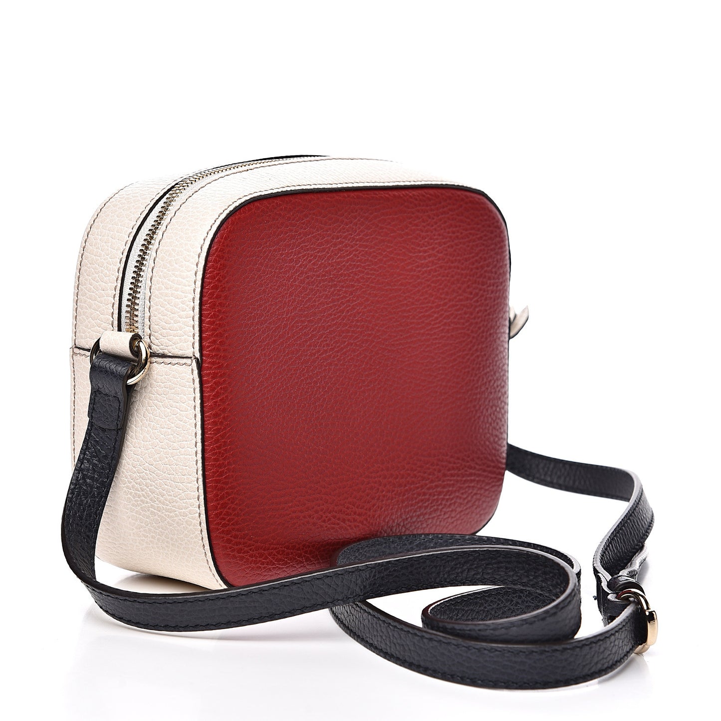 Dollar Calfskin Small Soho Disco Bag Hibiscus Red Mystic White Blue