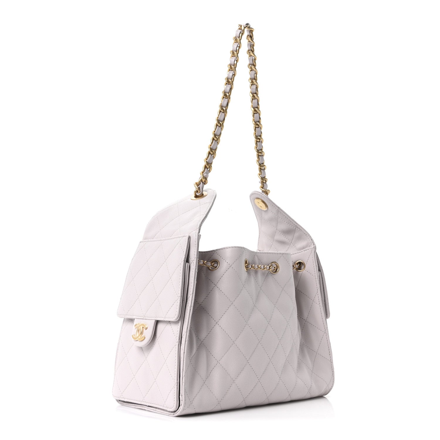 Chanel Caviar Quilted Small Chanel 25 Handbag Lilas Lilac 3 of 10