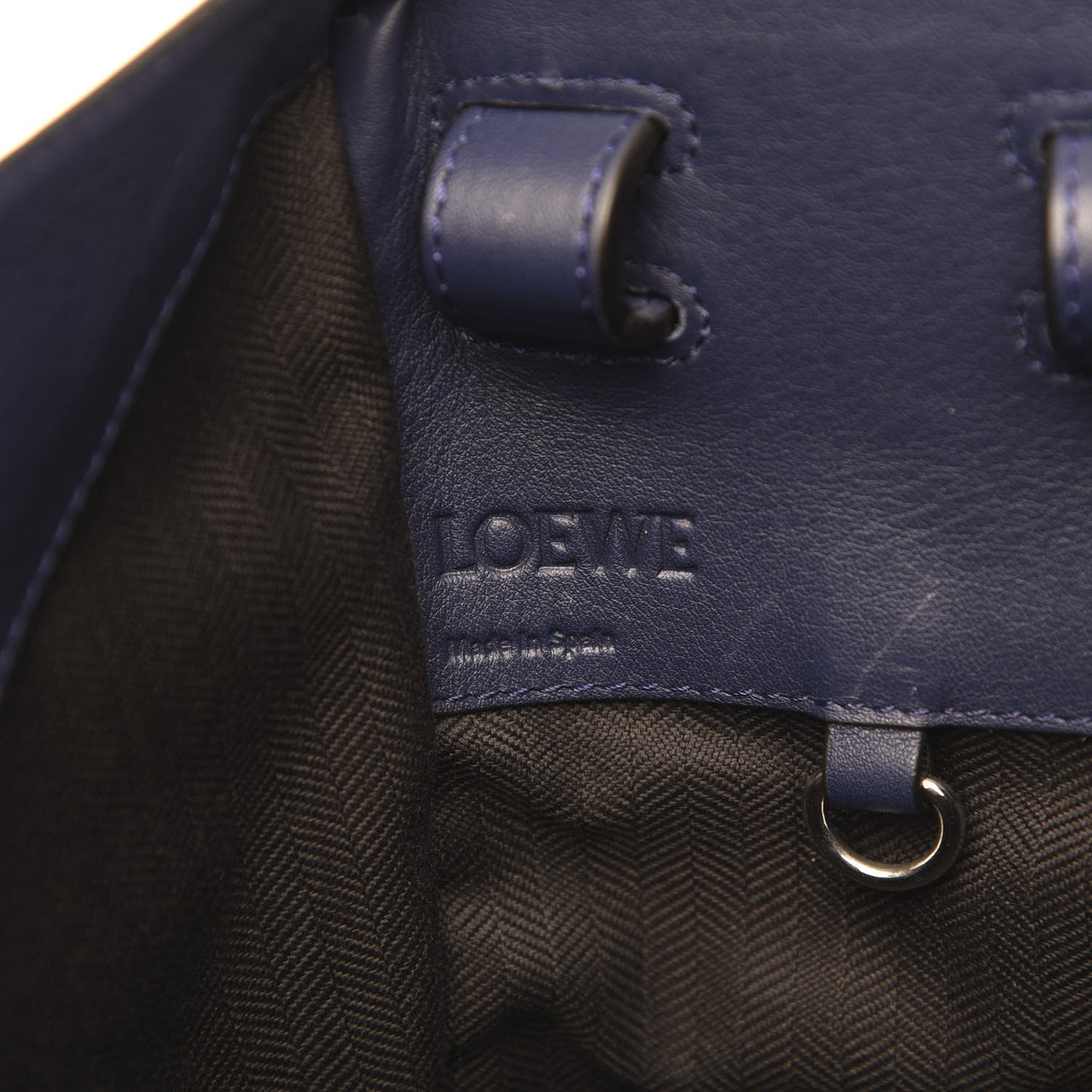 Calfskin Medium Hammock Shoulder Bag Marine