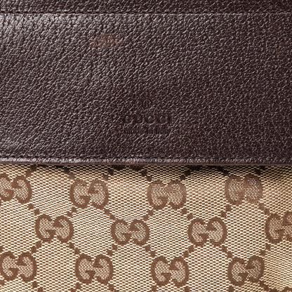 Gucci GG Monogram Double Pocket Belt Bag Dark Brown 8 of 10