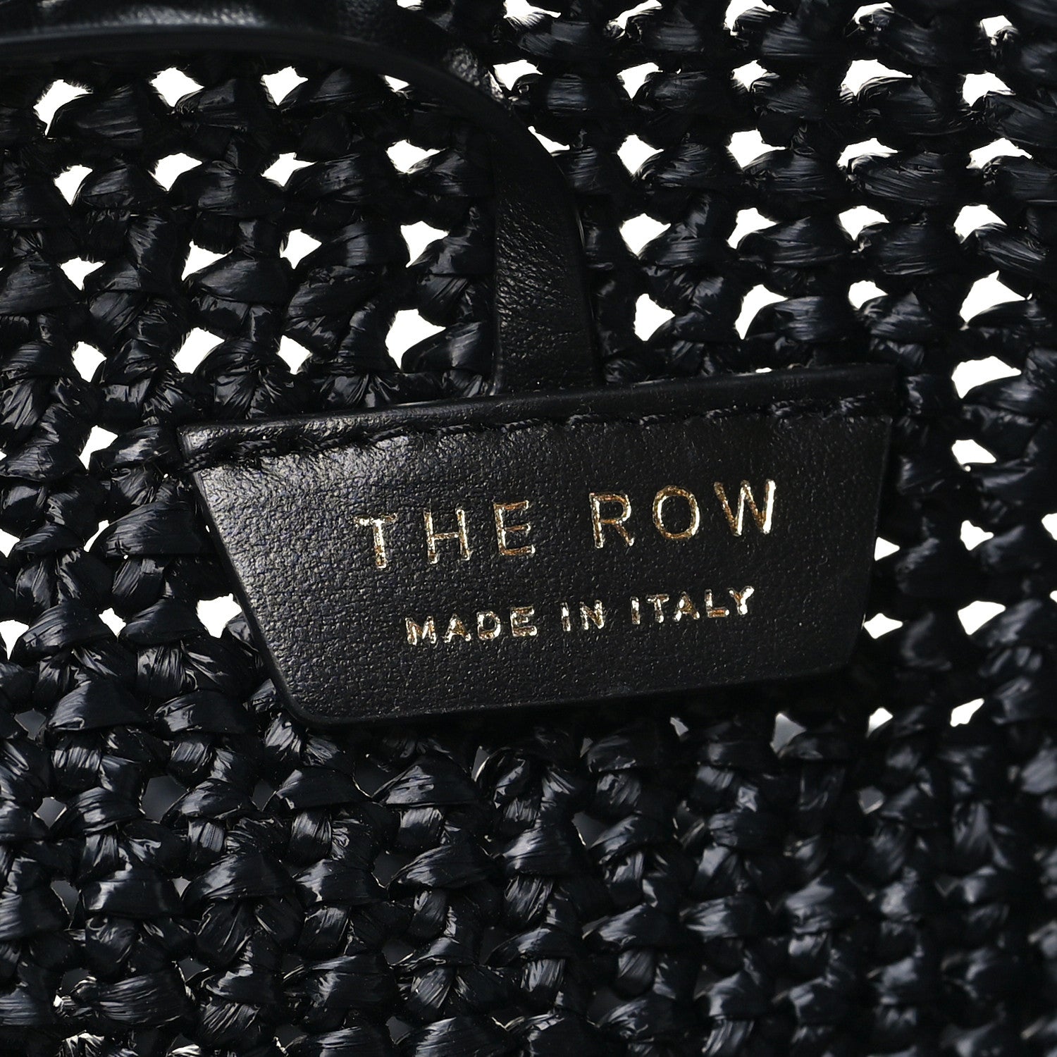 The Row Raffia Genevieve Tote Bag Black 6 of 9