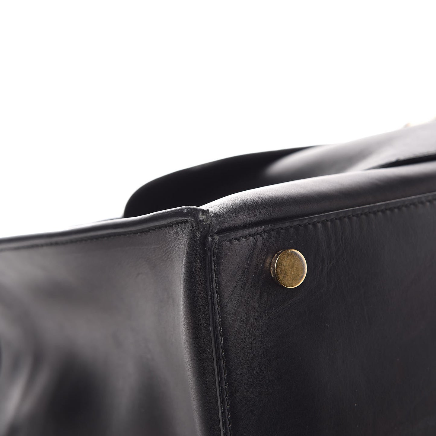 Calfskin Padlock Work S Bag Black