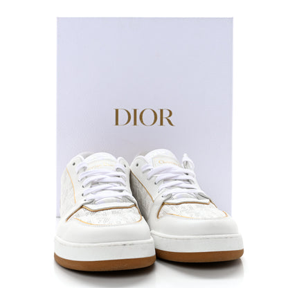 Christian Dior Calfskin Oblique Laser Perforated Dior One Low Sneakers 39.5 Off White Gold 15 of 15