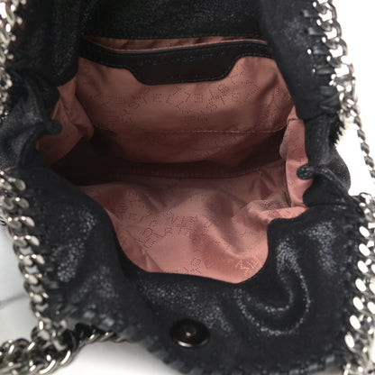 Stella McCartney Shaggy Deer Mini Falabella Fold Over Tote Black 5 of 9