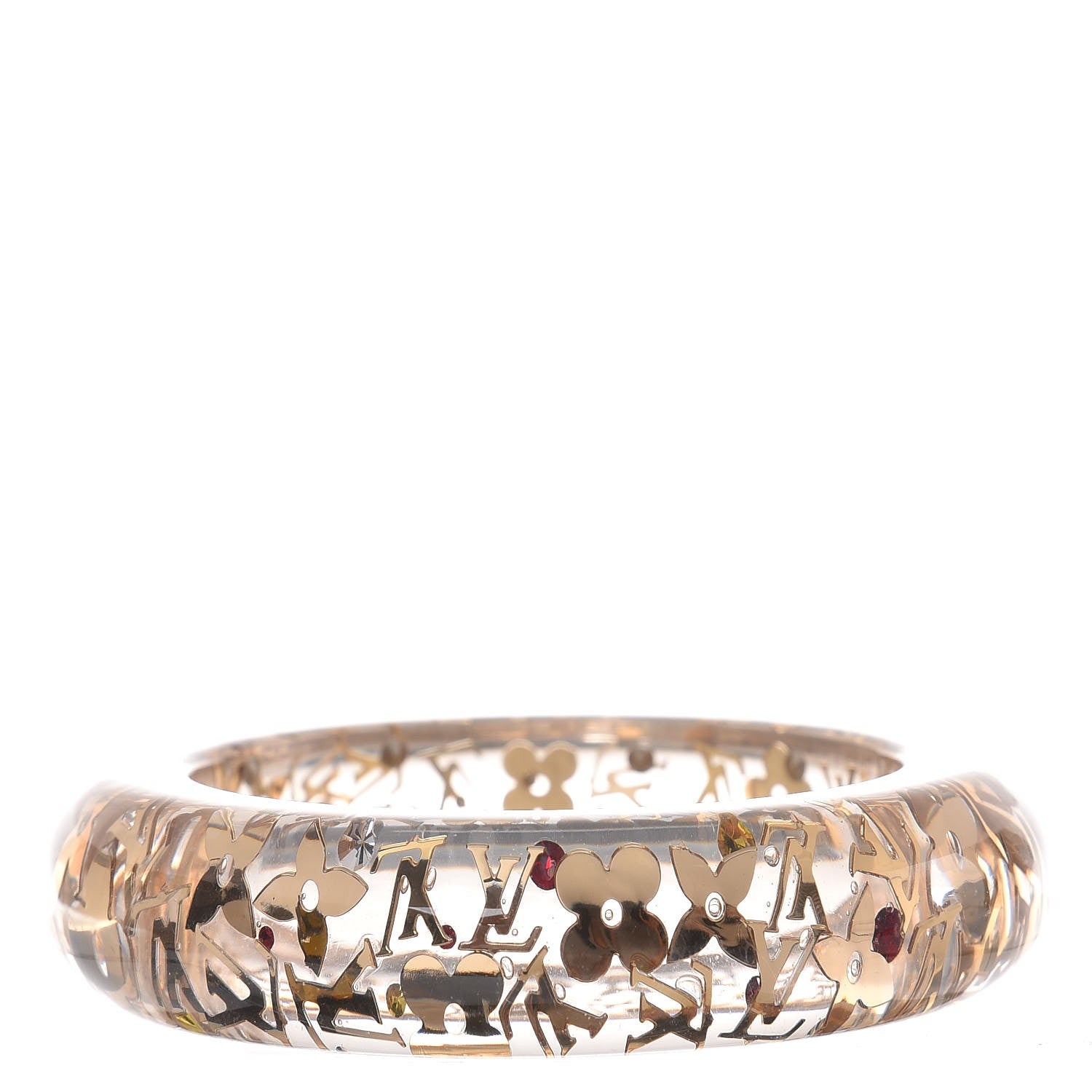 Louis Vuitton Resin Swarovski Medium Inclusion Bracelet GM Transparent 3 of 4