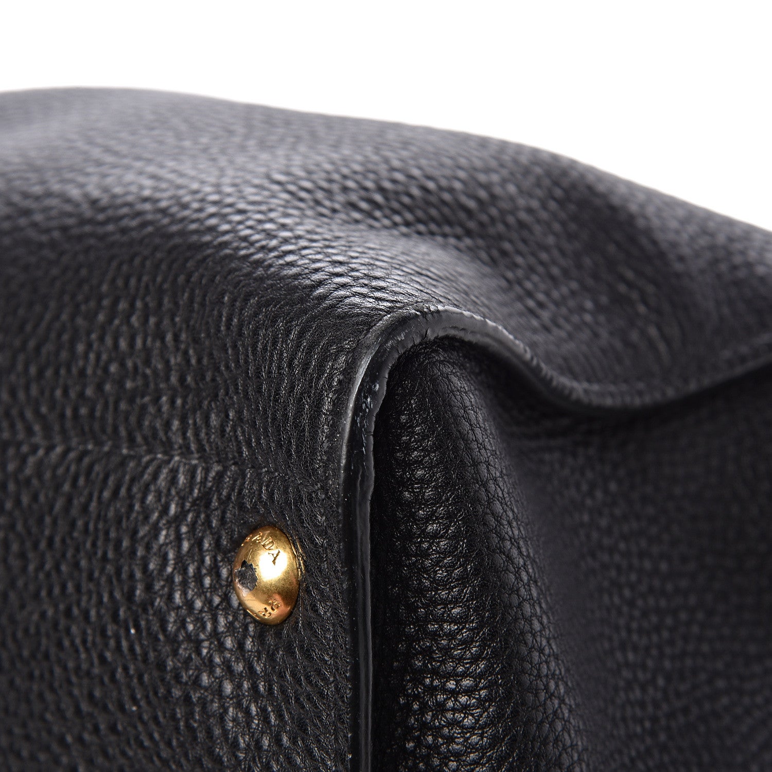 Prada Vitello Daino Tote Black 11 of 13