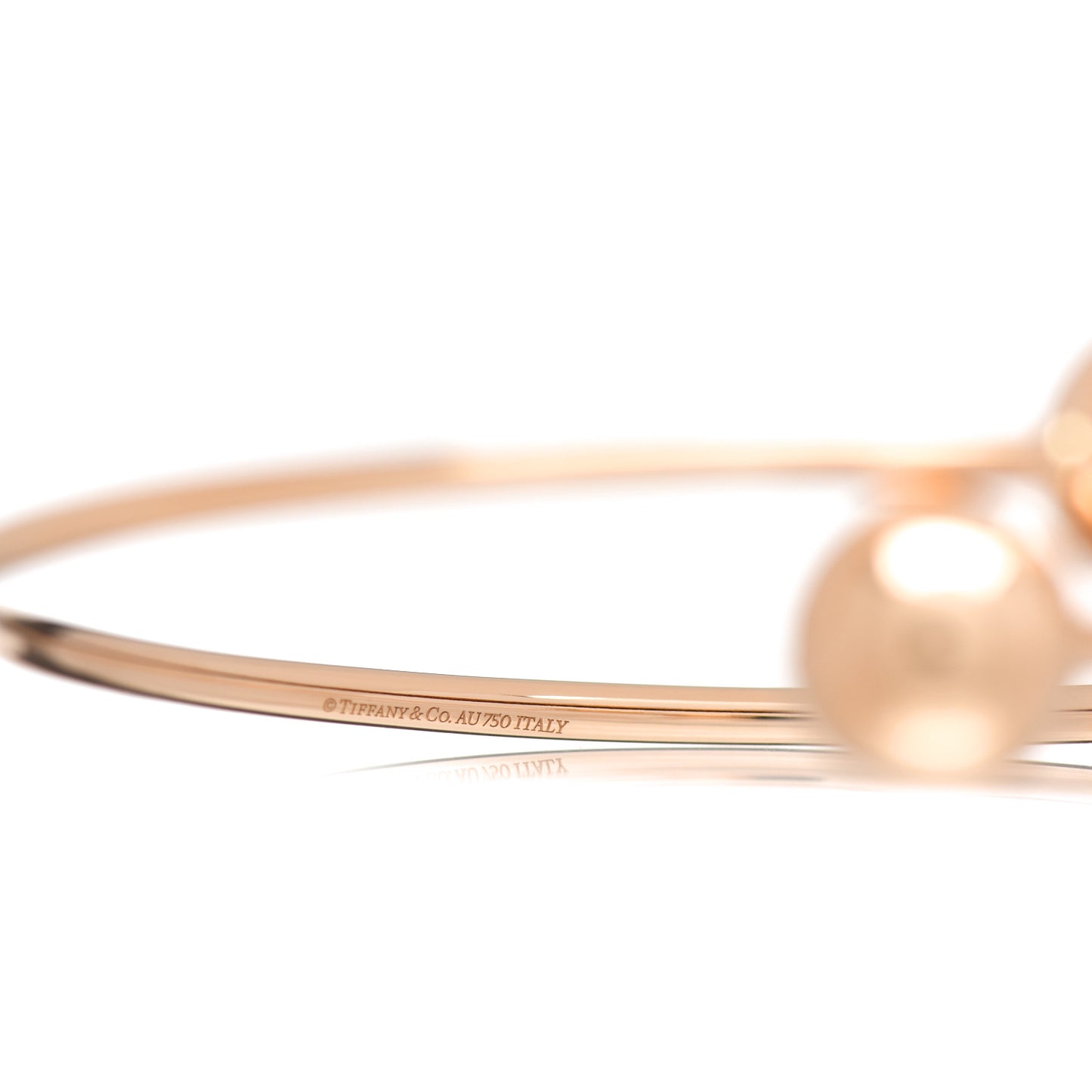 18K Rose Gold 11mm HardWear Ball Bypass Bracelet