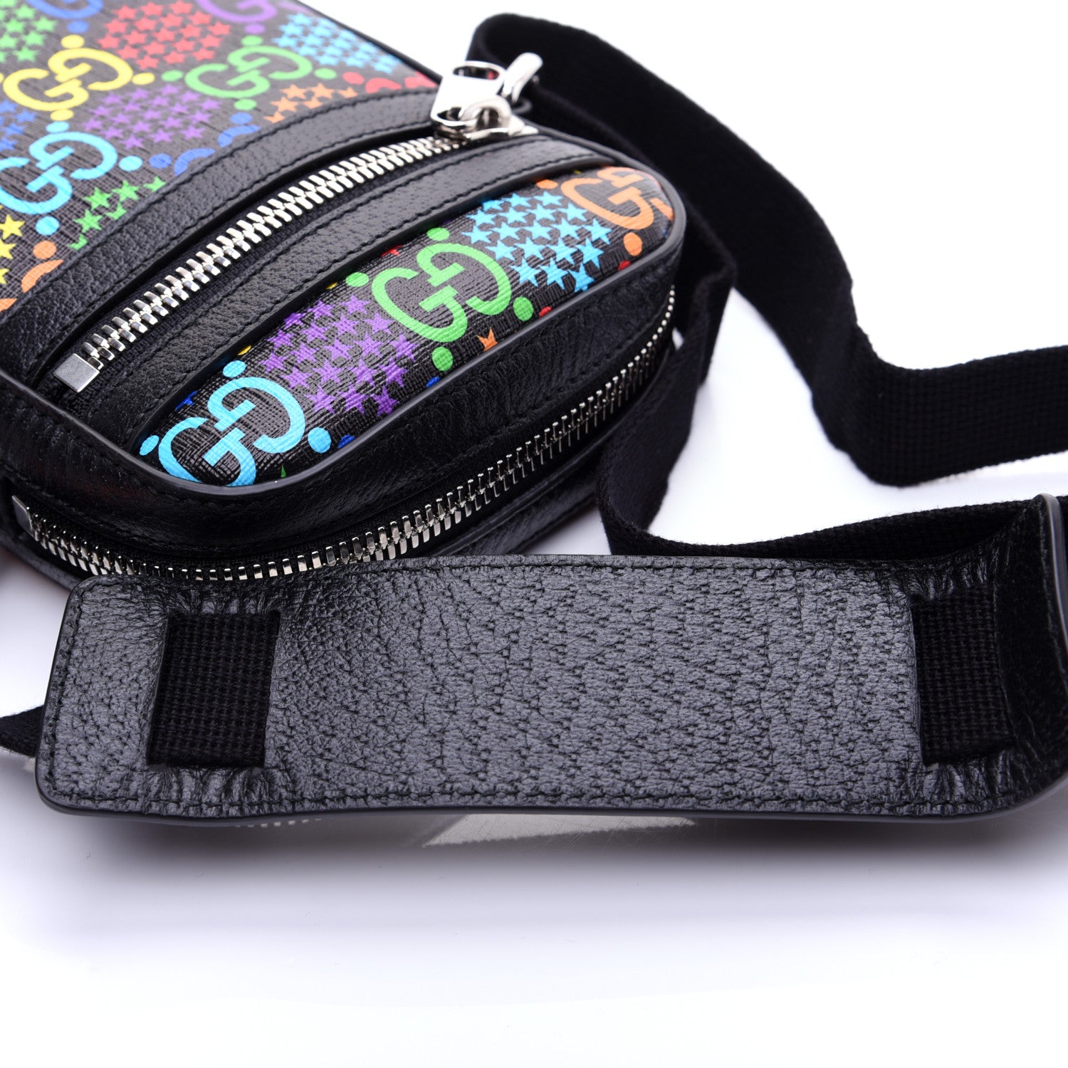 Gucci GG Supreme Monogram Psychedelic Messenger Bag Black 12 of 12