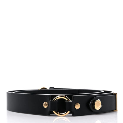 Versace X FENDI Calfskin Fendace Logo Belt 100 40 Black 3 of 6