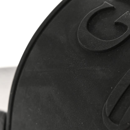 Gucci Rubber Logo Stamped Mens Slide Sandals 8 Black 10 of 13
