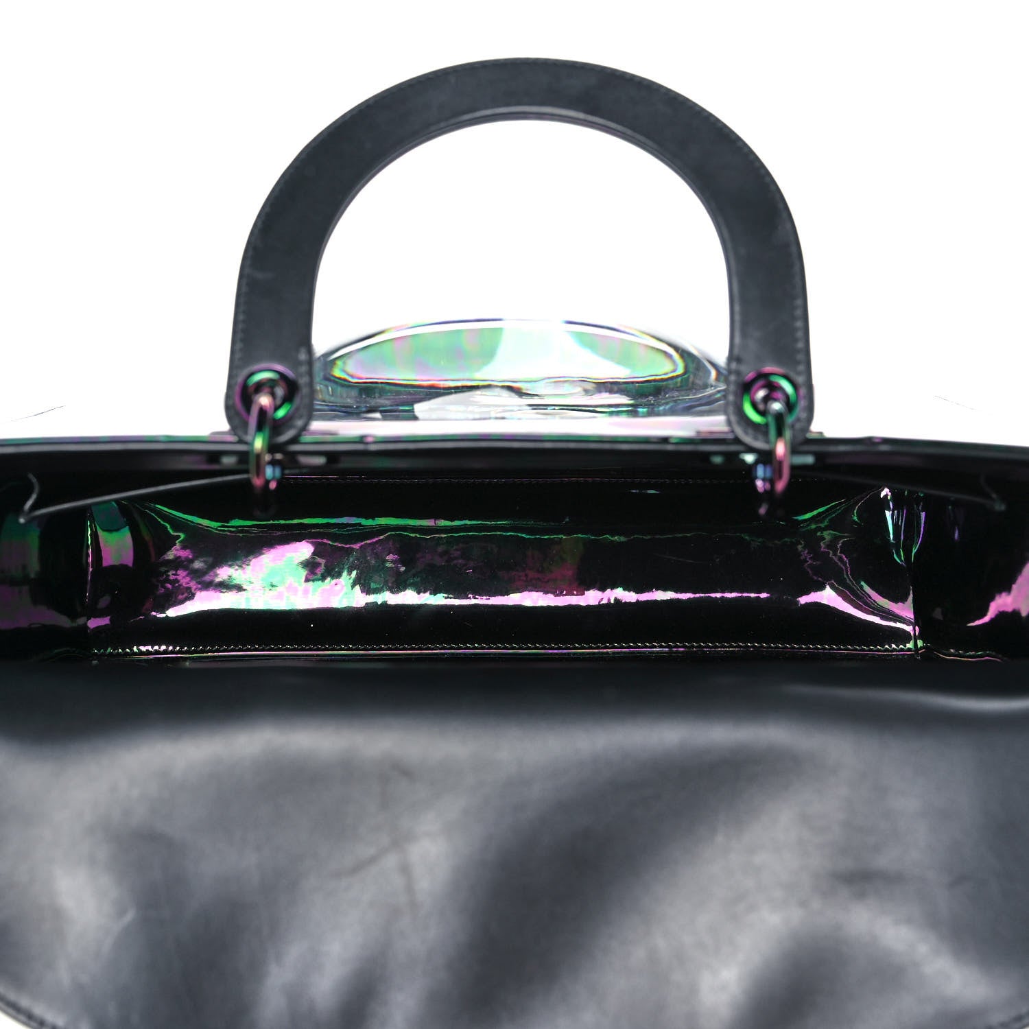 Christian Dior Metallic Iridescent Calfskin Amazonia Gisela Colon