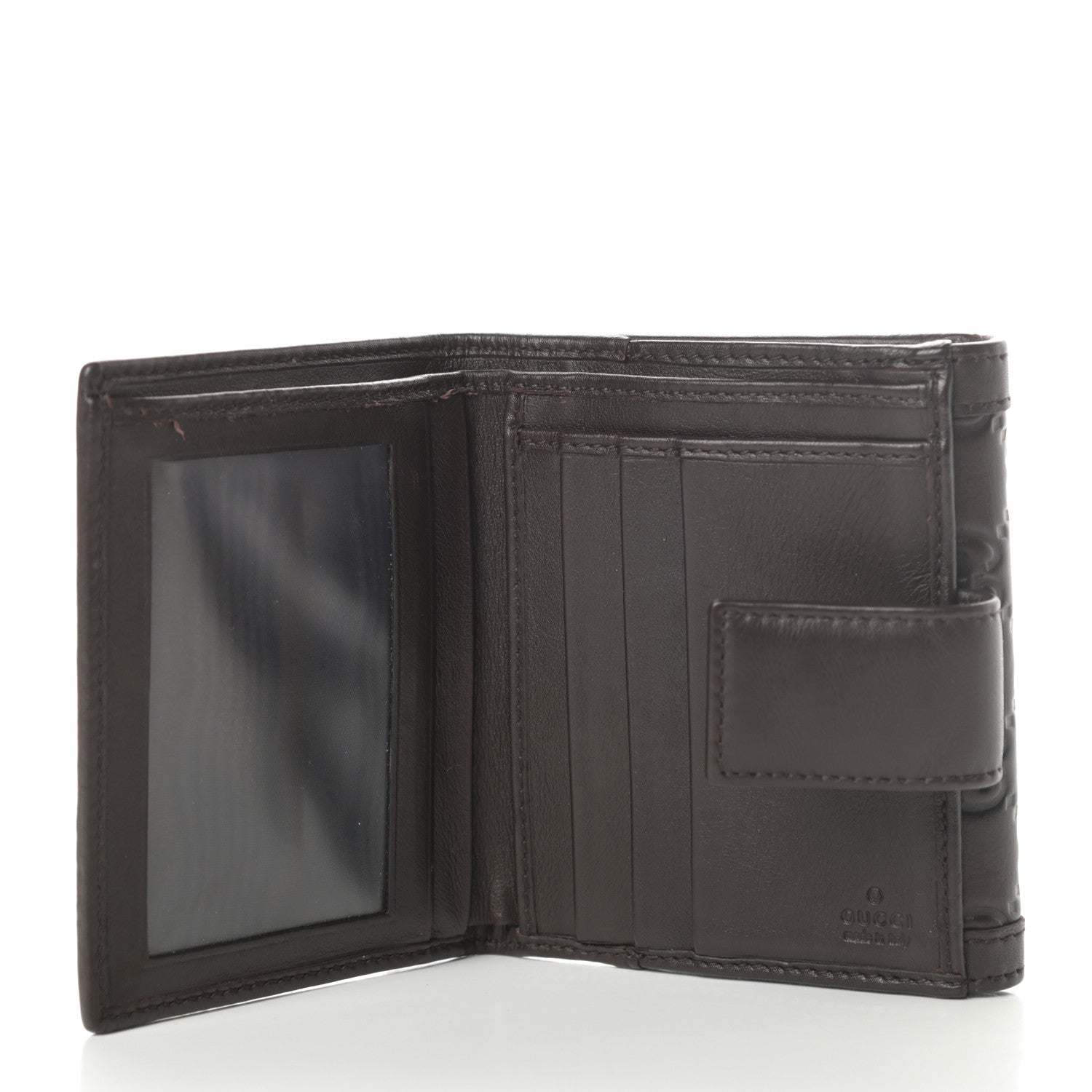 Gucci Guccissima Sukey French Flap Wallet Chocolate 5 of 10