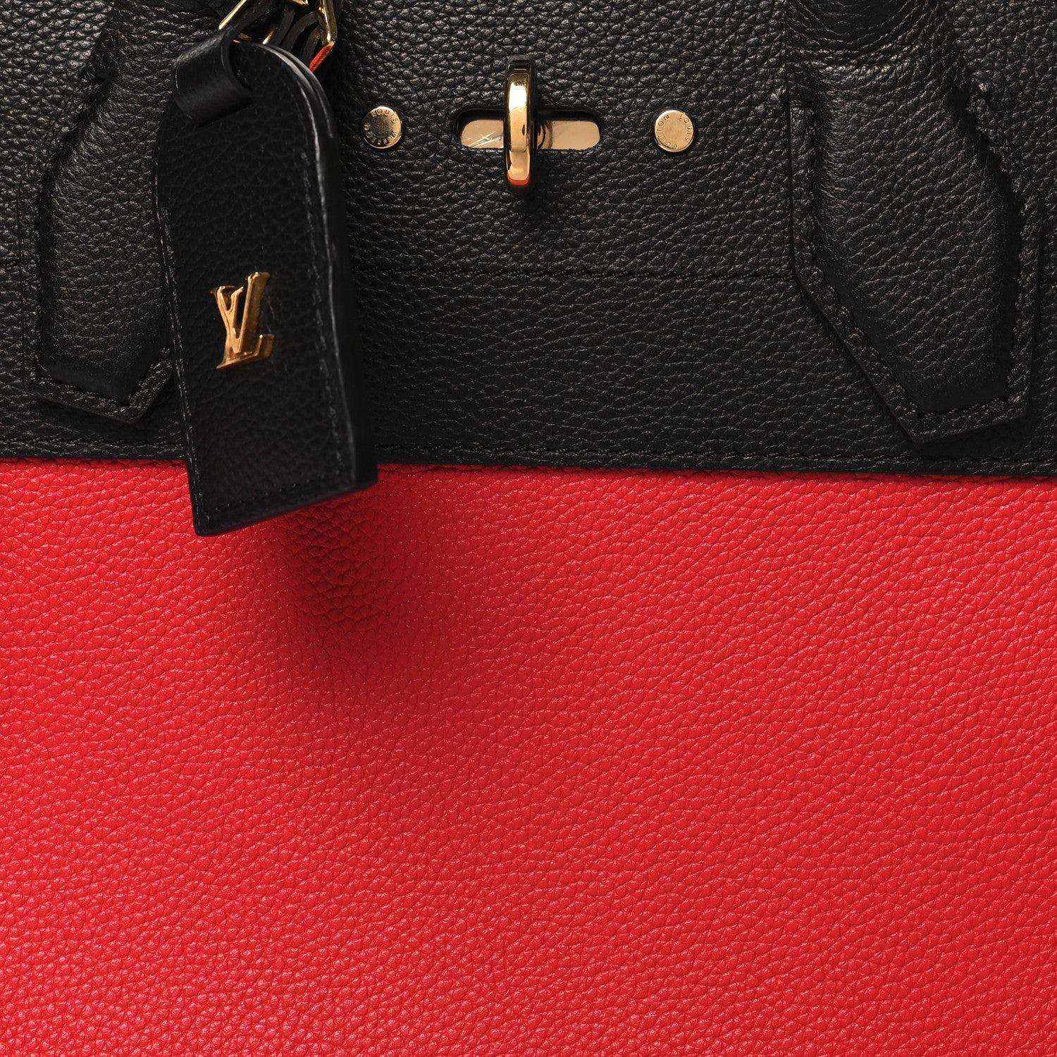 Louis Vuitton Taurillon City Steamer PM Black Rouge 7 of 9