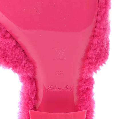 Louis Vuitton Shearling Magnetic Mule 39 Fuchsia Pink 8 of 9