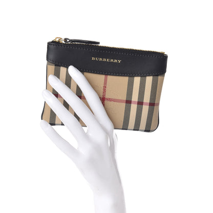 Burberry Haymarket Check Zip Pouch Black 2 of 8