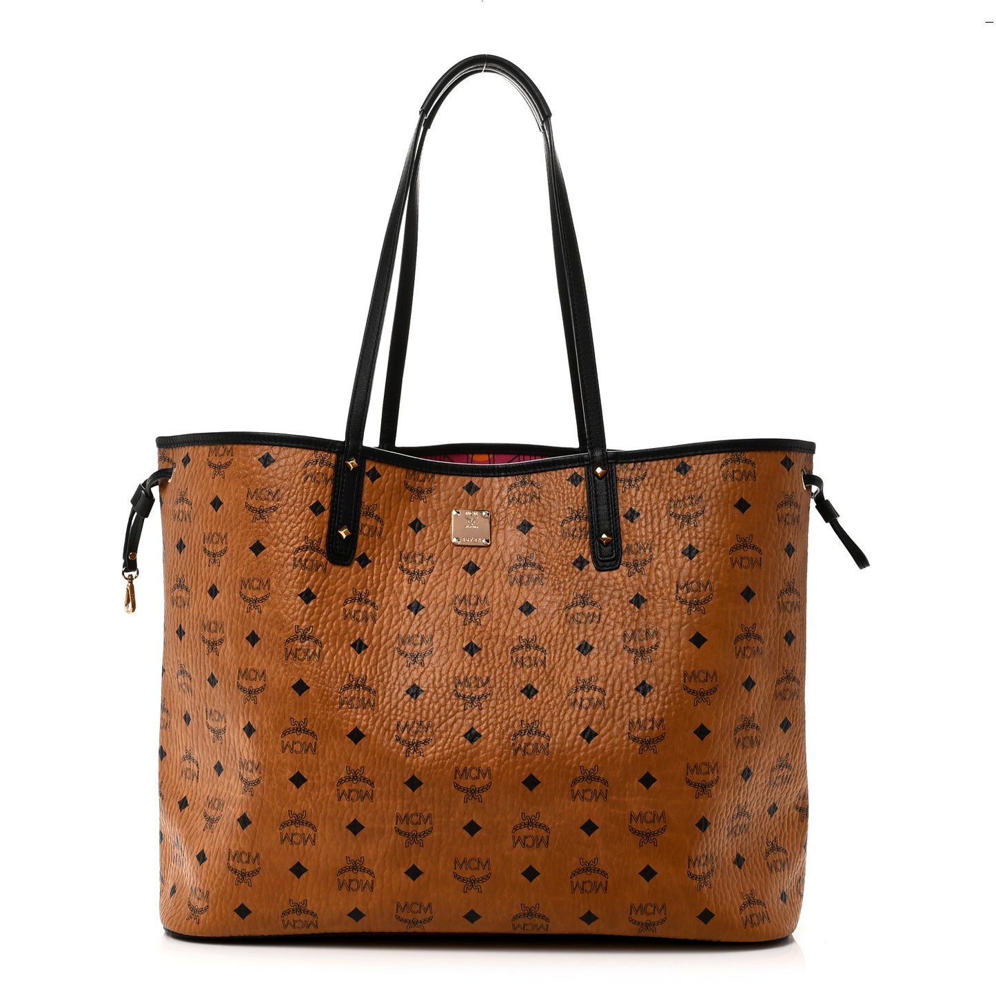 Visetos Large Project Reversible Shopper Tote Cognac