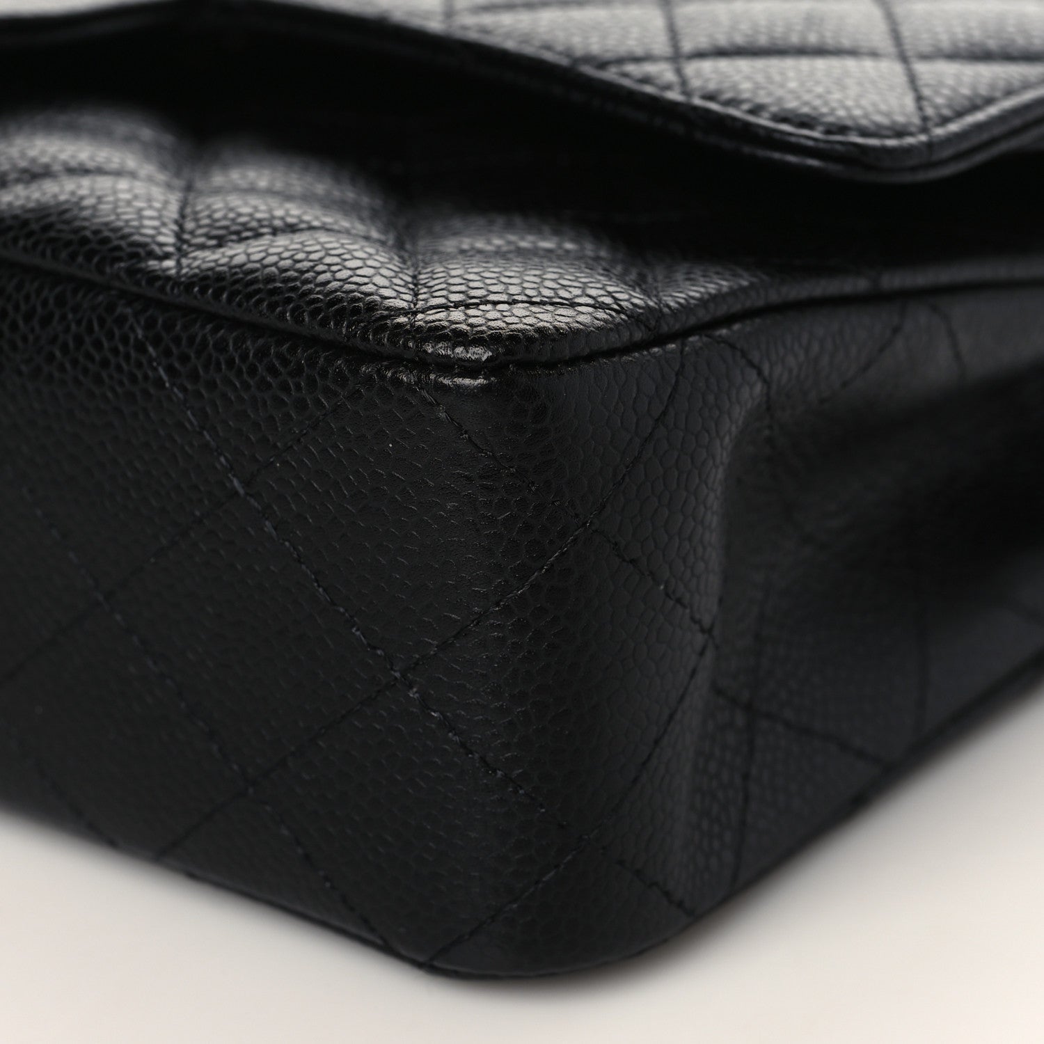 Chanel Caviar Quilted Medium Double Flap Black 8 of 9