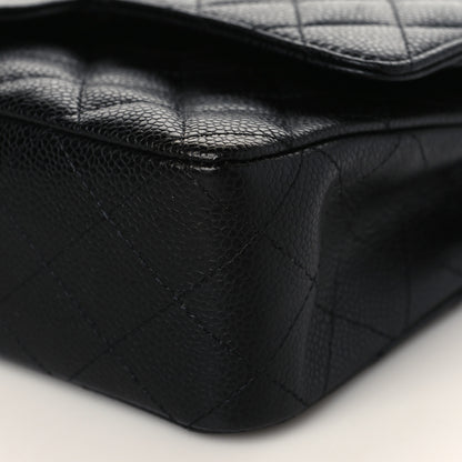 Chanel Caviar Quilted Medium Double Flap Black 8 of 9