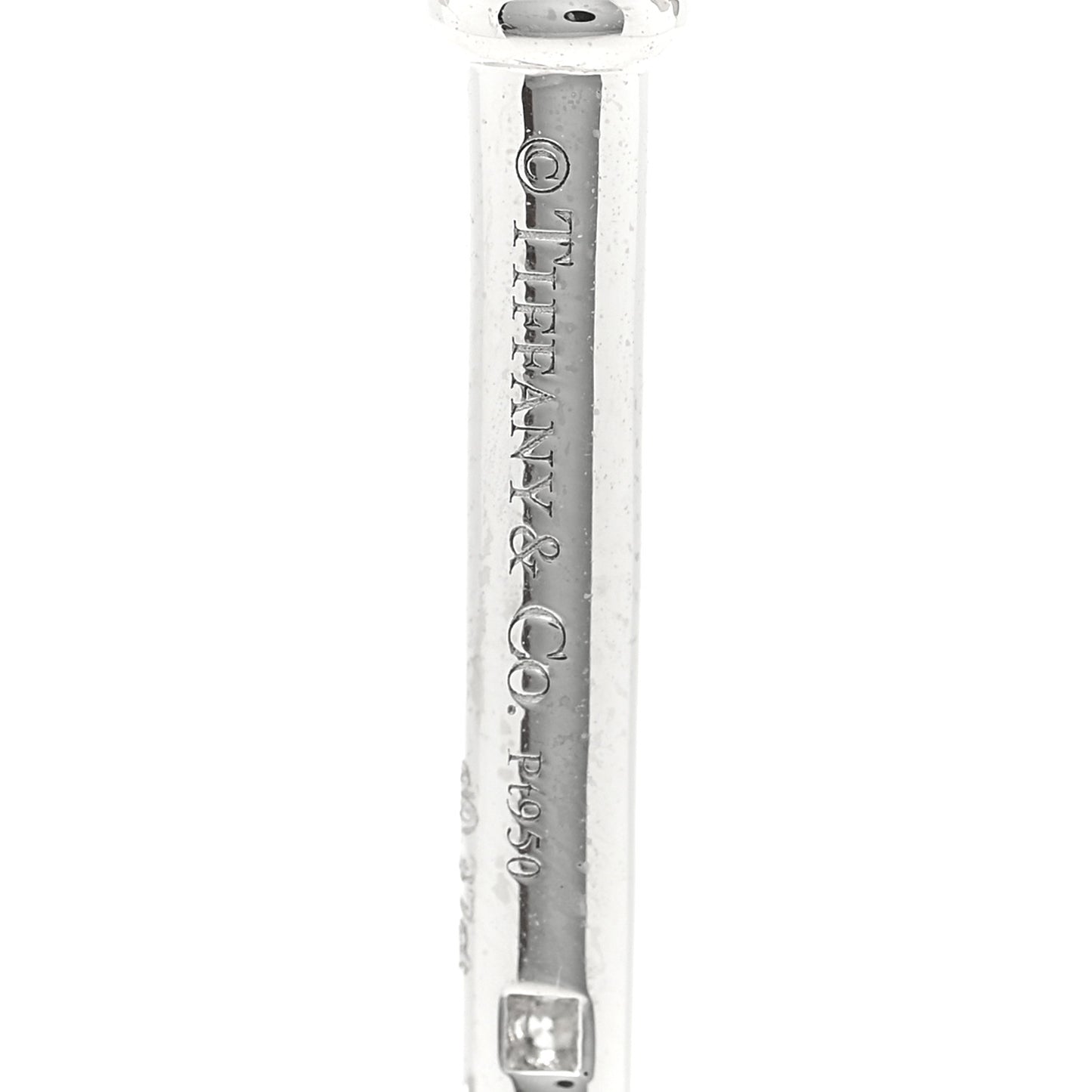 Platinum Diamond .37ct Fleur De Lis Key Pendant