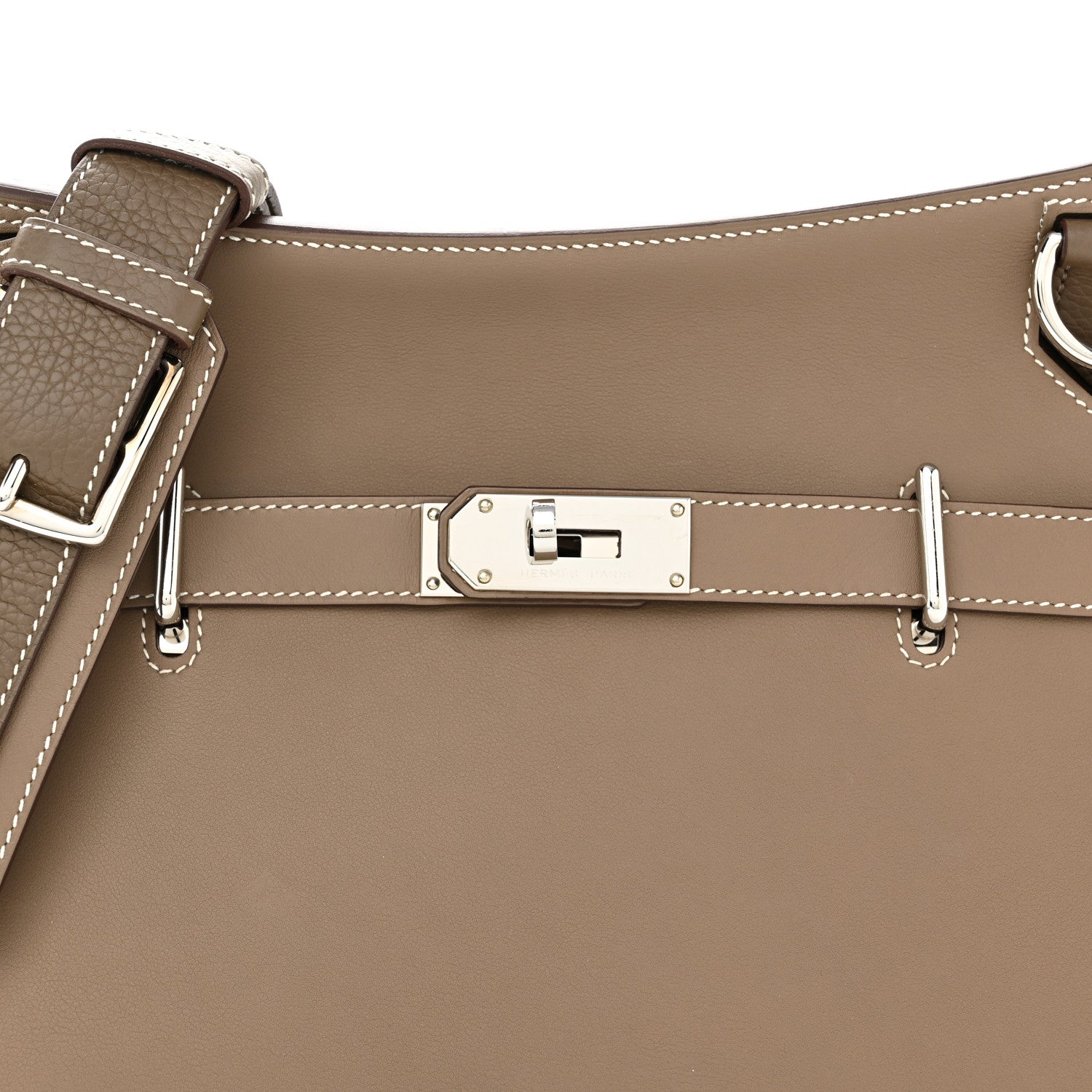 Hermes Taurillon Clemence Swift Jypsiere 31 Etoupe 8 of 13