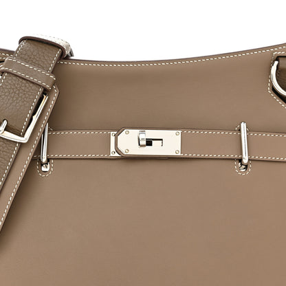 Hermes Taurillon Clemence Swift Jypsiere 31 Etoupe 8 of 13