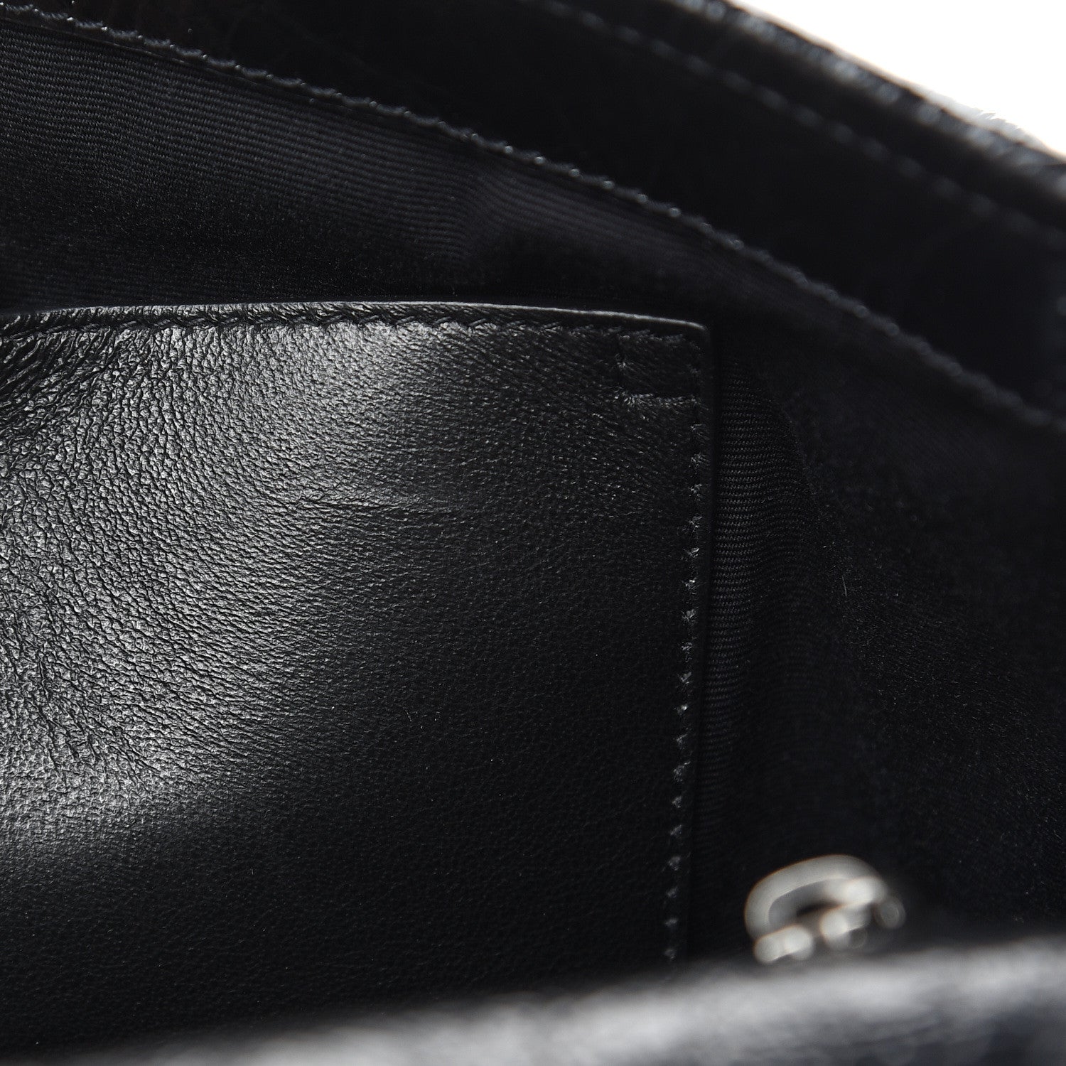 Saint Laurent Crinkled Calfskin Matelasse Monogram Medium Niki Chain Satchel Black 8 of 13
