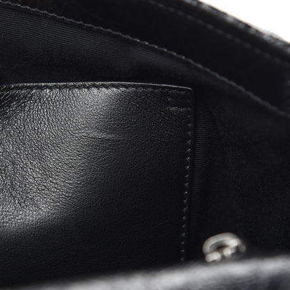 Saint Laurent Crinkled Calfskin Matelasse Monogram Medium Niki Chain Satchel Black 8 of 13