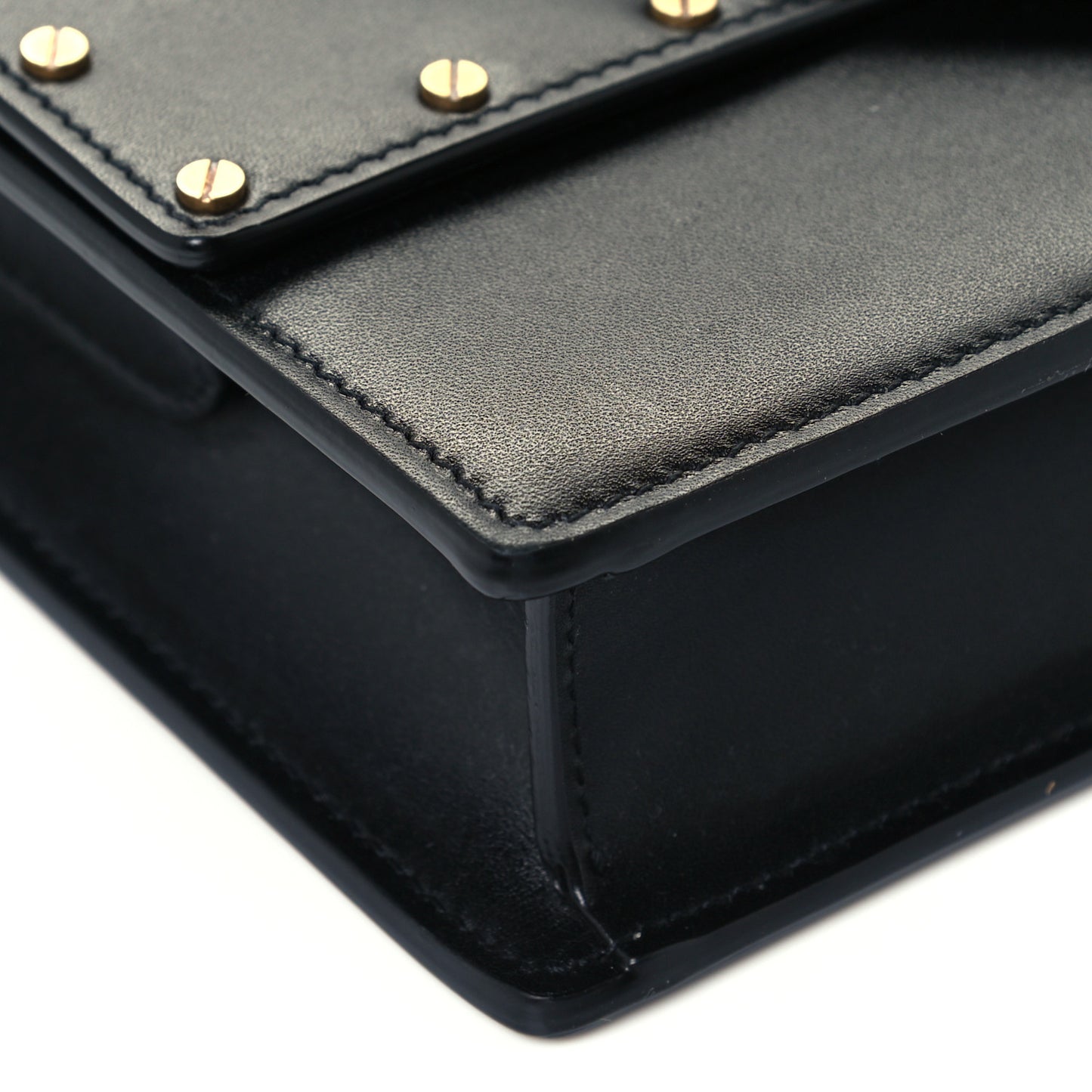Calfskin Medium Margaux Shoulder Bag Black