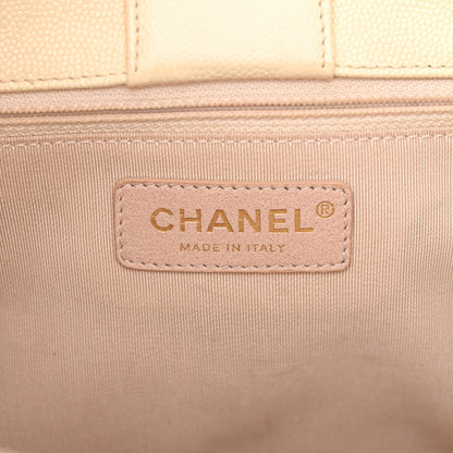 Chanel Caviar Quilted In Out Flap Shopping Tote White 7 of 17