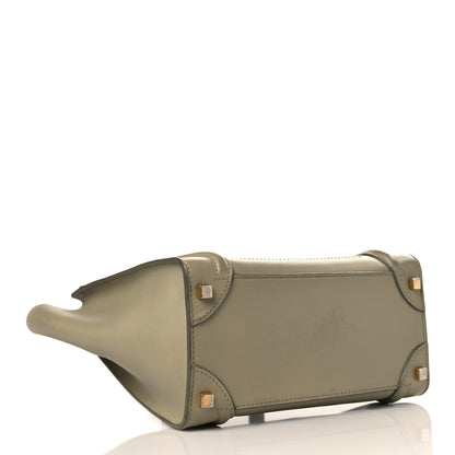 Celine Smooth Calfskin Micro Luggage Khaki 4 of 15