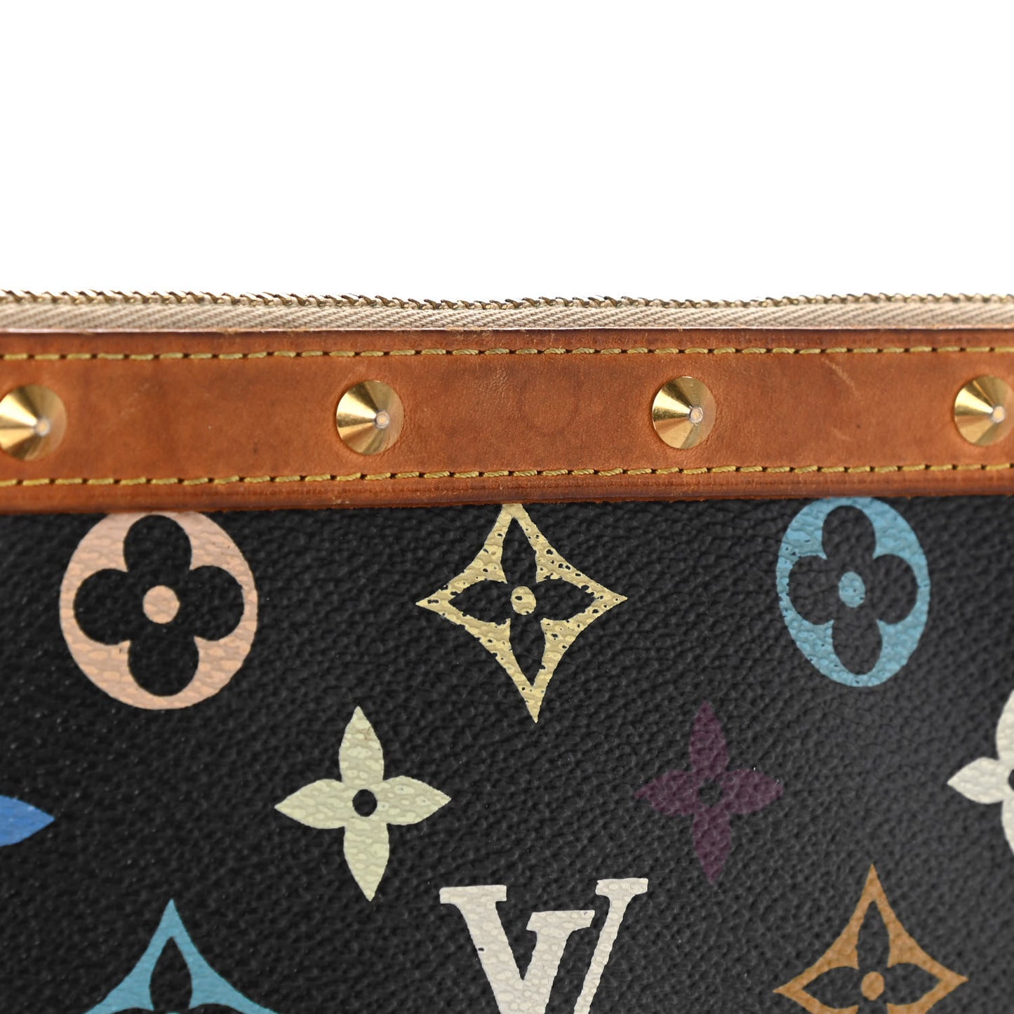 Monogram Multicolor Pochette Accessories Black