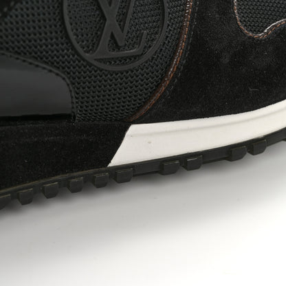 Louis Vuitton Suede Monogram Run Away Sneakers 37.5 Black 11 of 12