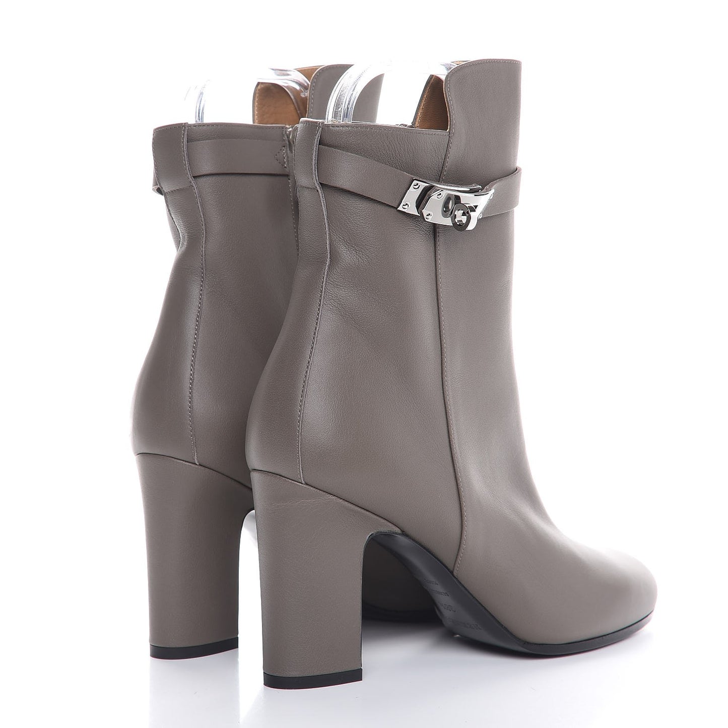 Calfskin Joueuse Ankle Boots 38.5 Etain