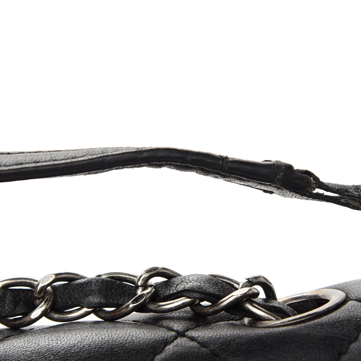 Lambskin Quilted Citizen Zip Large Flap Black