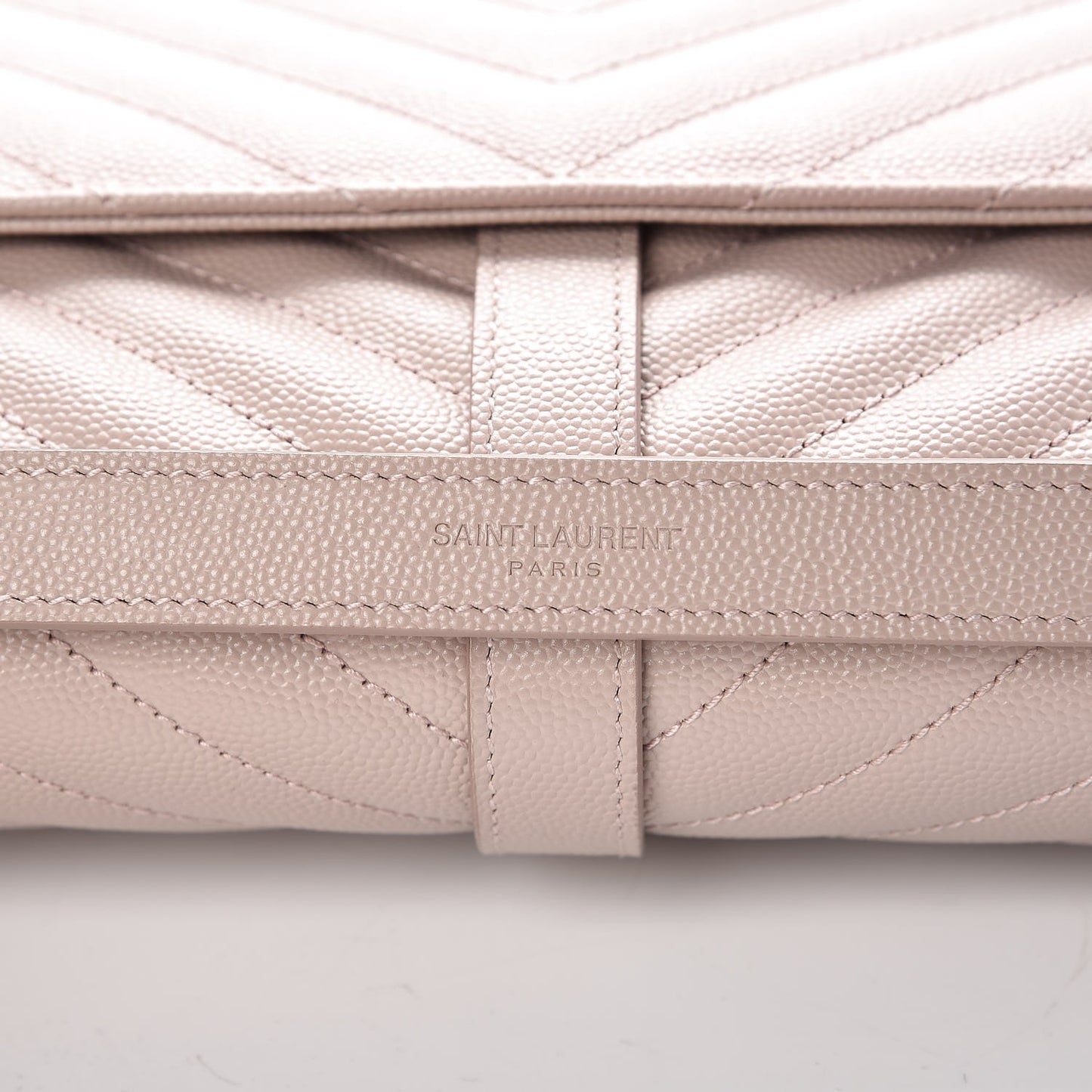 Grain De Poudre Matelasse Chevron Large Monogram Satchel Rose Antic