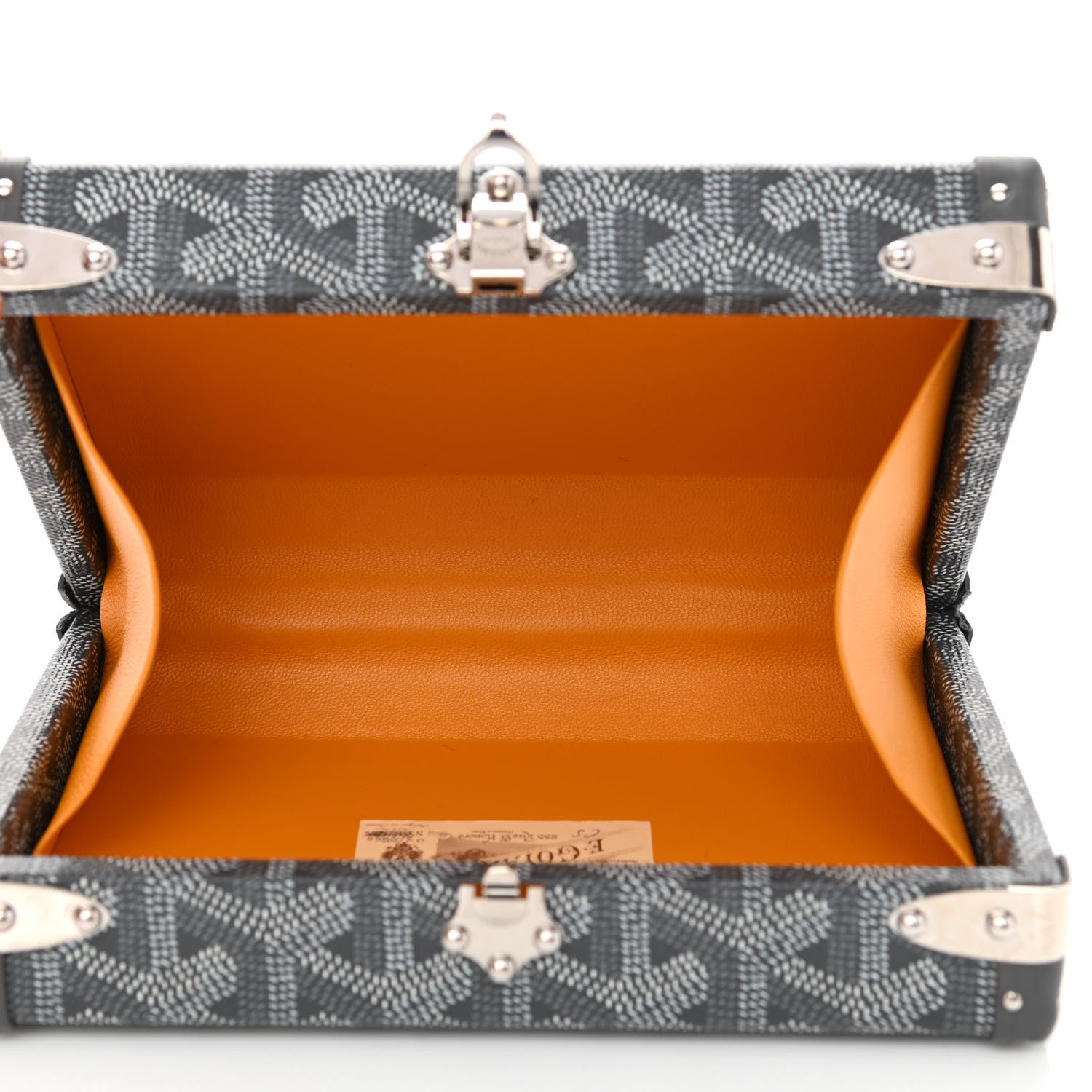 Goyard Goyardine Minaudiere Trunk Bag Grey 6 of 9