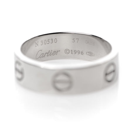 Cartier 18K White Gold 5.5mm LOVE Ring 57 8 4 of 4