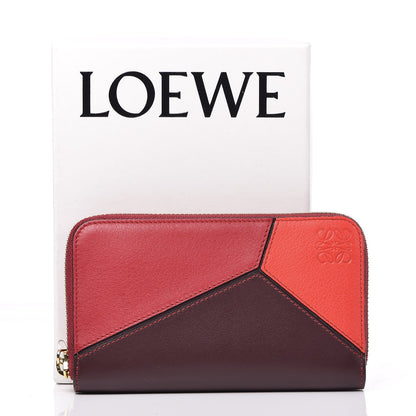 Loewe Calfskin Medium Puzzle Colorblock Zip Around Wallet Multicolor 8 of 8