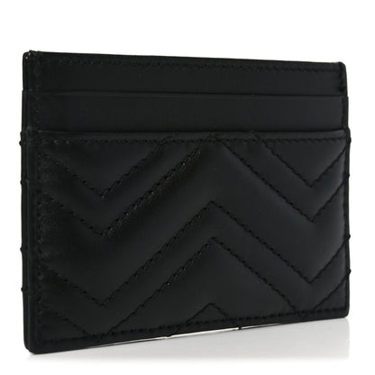 Gucci Calfskin Matelasse GG Marmont Card Holder Black 3 of 7