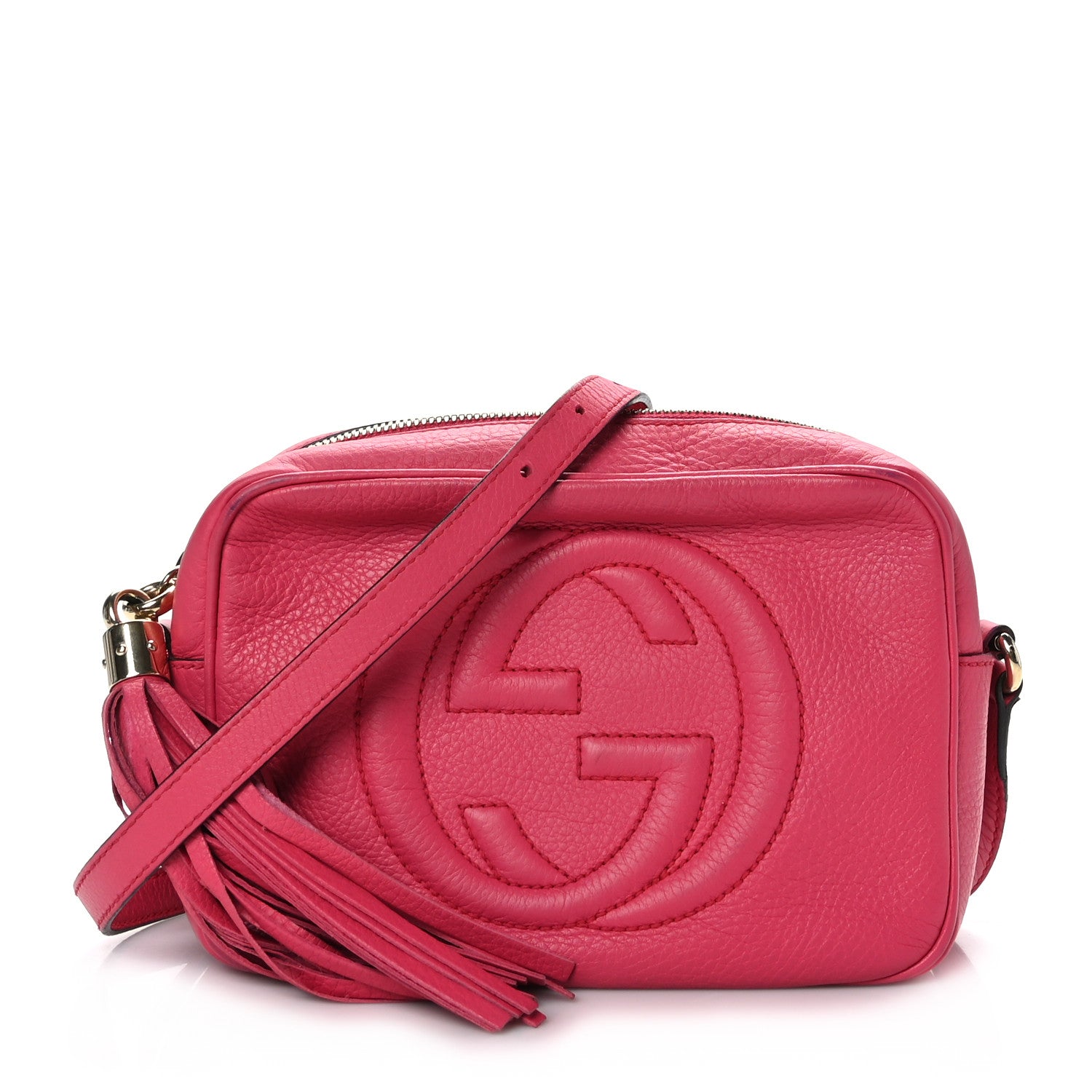 Gucci Pebbled Calfskin Small Soho Disco Bag Pink 1 of 10