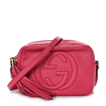 Gucci Pebbled Calfskin Small Soho Disco Bag Pink 1 of 10