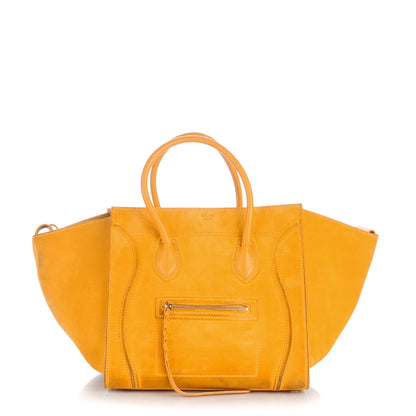 Celine Suede Medium Phantom Luggage Amber 1 of 7